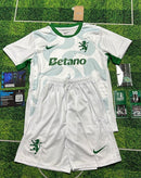 Conjunto infantil COM MEIAS alternativo branco 2025/26 - LANÇAMENTO