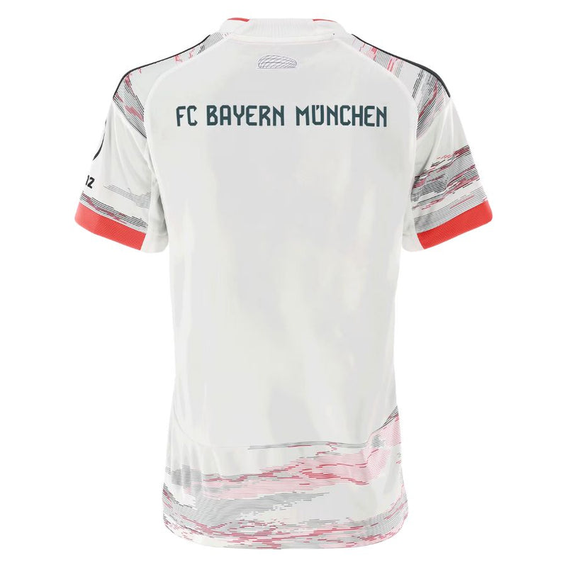 Camisola Bayern De Munique FEMININA alternativa branca 2025/26