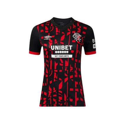 Camisola Feminina Terceira 2026/27 vermelha/preta