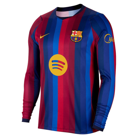 Camisola Barcelona home azul e vermelho 2026/27 - MANGA LONGA