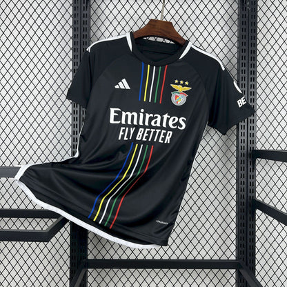 Camisola S L B retrô alternativa preta 2023/24