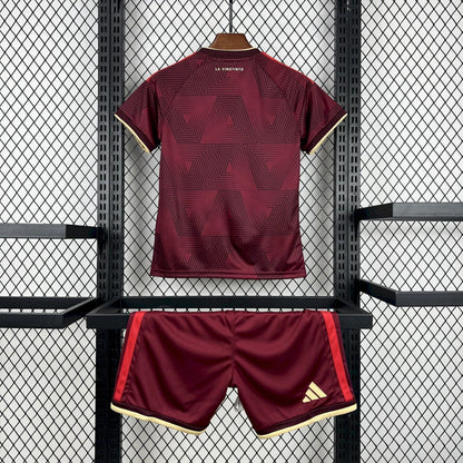 Conjunto infantil Seleção Venezuela principal vinho COPA DO MUNDO 2026