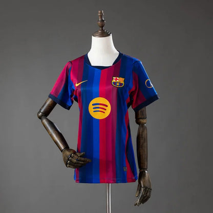 Camisola Barcelona FEMININA home azul e vermelho 2026/27