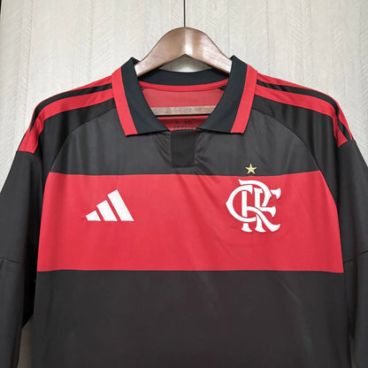 Camisola Manga longa Flamengo Principal 2026/27 - vermelha/preta
