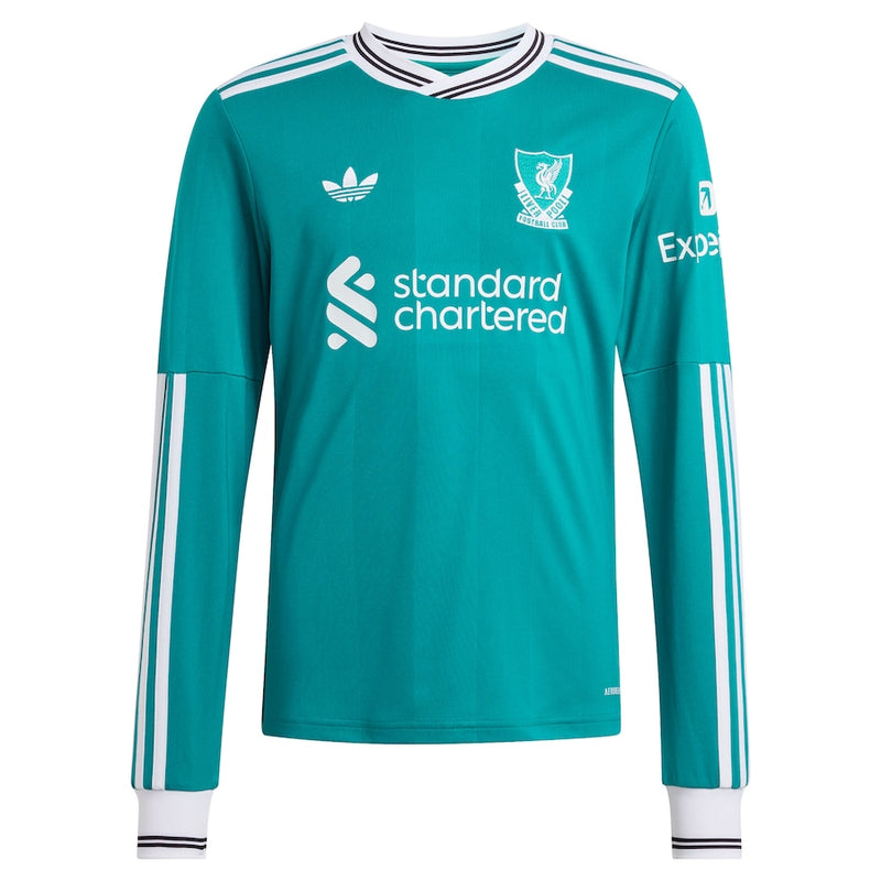 Camisola Liverpool third verde 2025/26 - MANGA LONGA