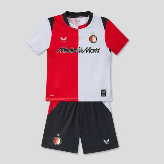 Conjunto Infantil principal 2026/27 - vermelho/branco