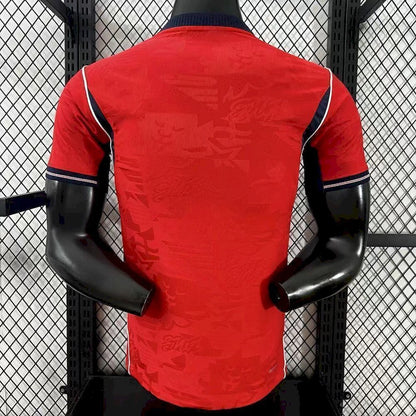 Camisola Inglaterra alternativa copa do mundo 2026 vermelha - PLAYER