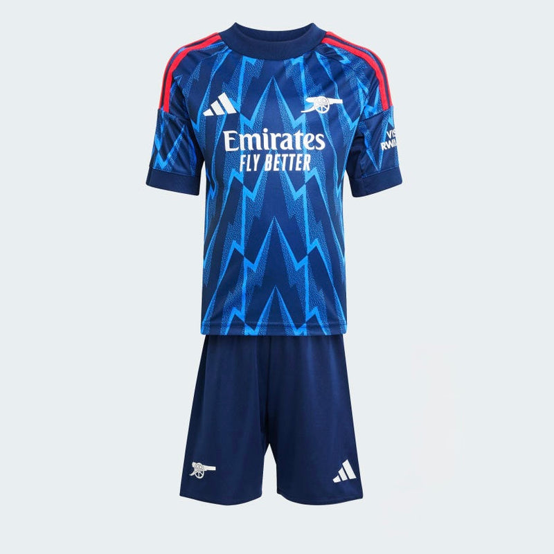Conjunto Infantil away azul 2025/26