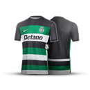 Camisola principal verde/branca/preta 2024/25