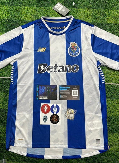 Camisola primeiro equipamento azul/branco 2025/26 simbolo bordado