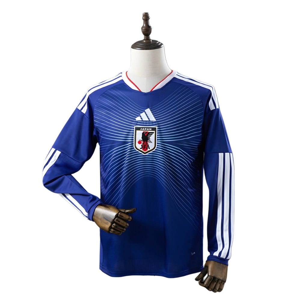 Camisola Seleção do Japão MANGA LONGA principal azul - Copa do Mundo 2026