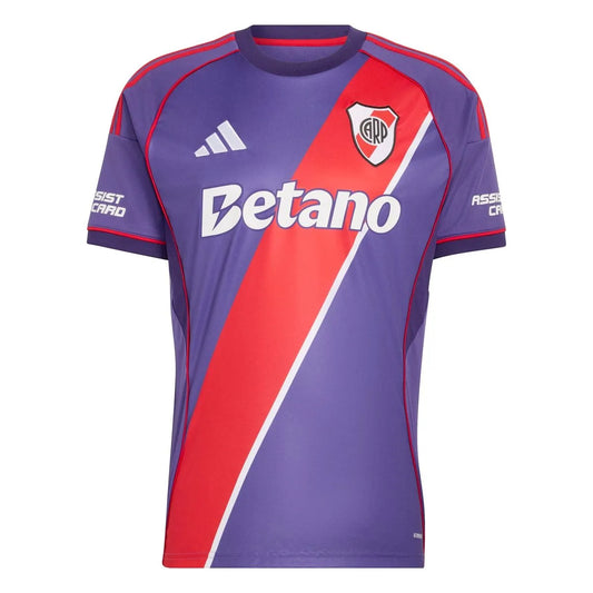 Camisola River Plate Terceira Roxa 2026/27