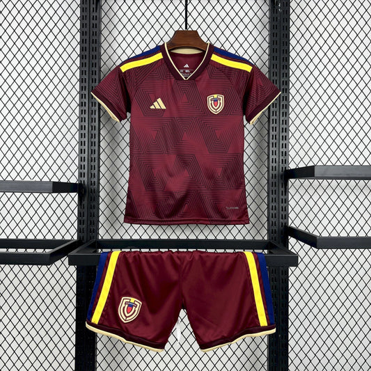 Conjunto infantil Seleção Venezuela principal vinho COPA DO MUNDO 2026