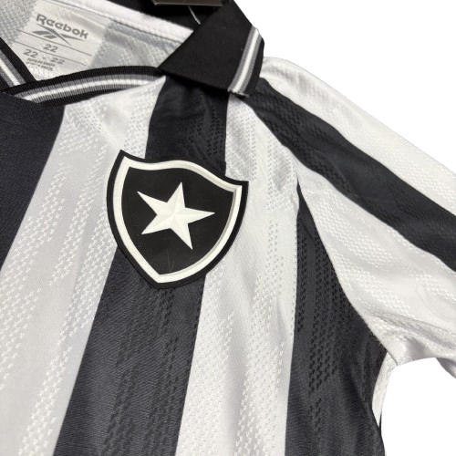 Conjunto Infantil Botafogo principal branca/preta 2026