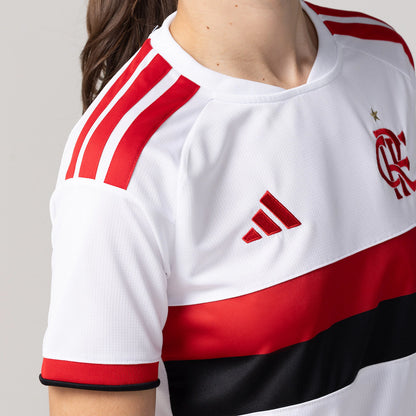 Camisola FEMININA Flamengo Branca Away 2026/27