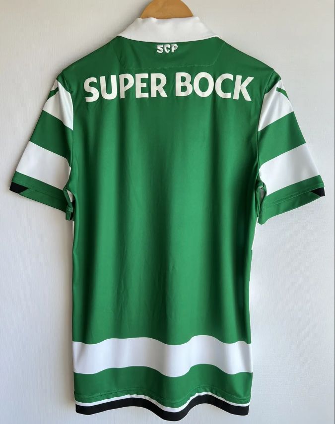 Camisola retrô principal 2018/19 verde e branca