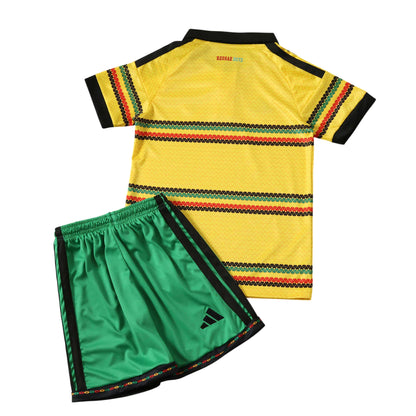 Conjunto infantil Seleção Jamaica principal amarela COPA DO MUNDO 2026