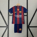 Conjunto Infantil FC Barcelona retro 2014/15