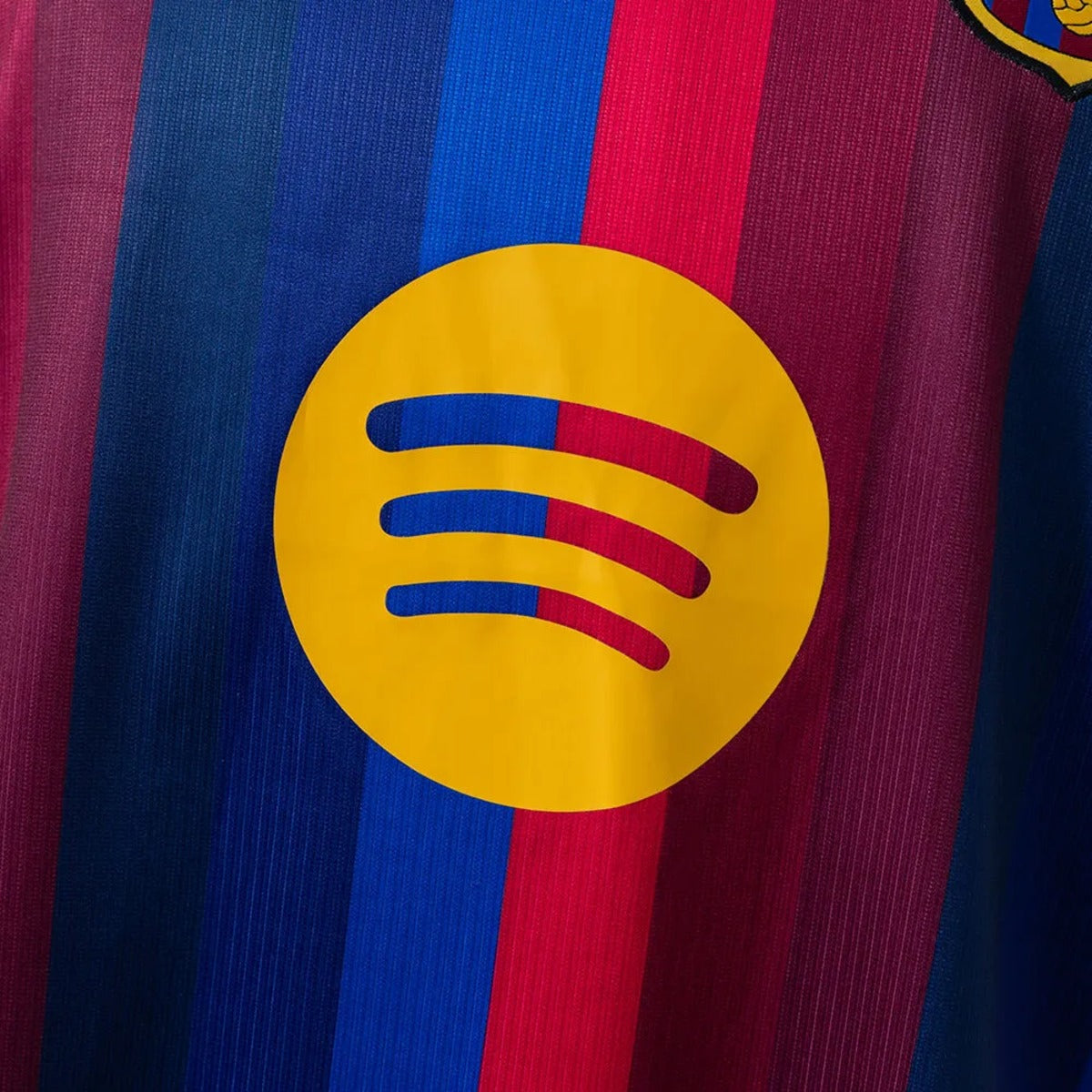 Camisola Barcelona home azul e vermelho 2026/27 - MANGA LONGA