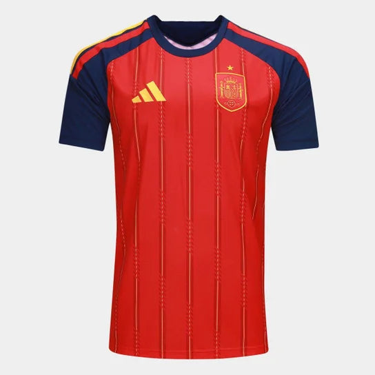 Camisola Seleção da Espanha principal vermelha - Copa do Mundo 2026