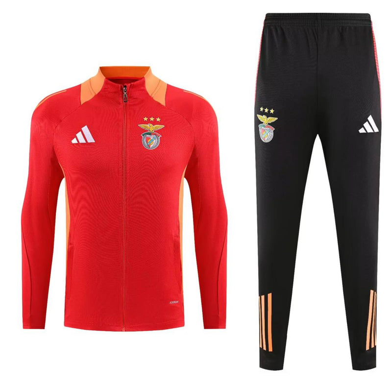 Fato de Treino vermelho e laranja 2025/26 fecho completo