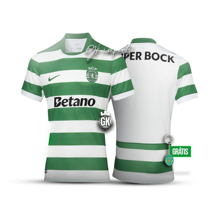 Camisola principal 2025/26 verde e branca