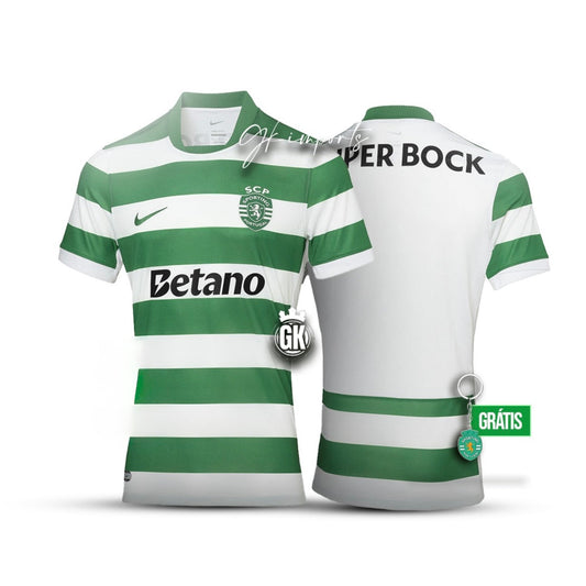 Camisola principal 2025/26 verde e branca