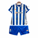 Conjunto infantil principal azul e branco 2024/25