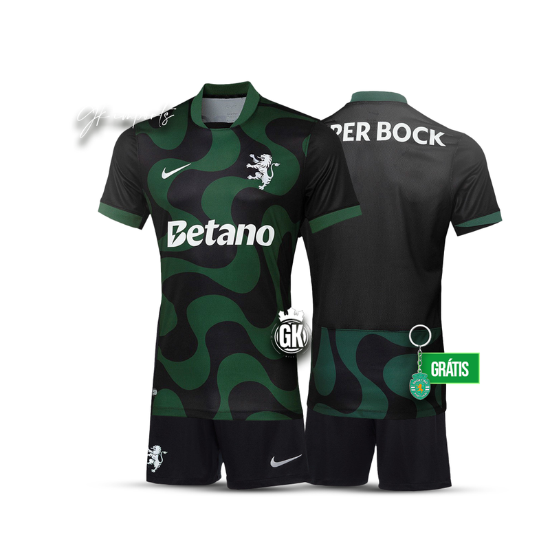 Conjunto infantil alternativo preto 2025/26 - LANÇAMENTO