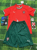 Conjunto infantil Seleção Portugal vermelho principal 2025