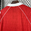 Camisola retrô vermelho principal 1990/91
