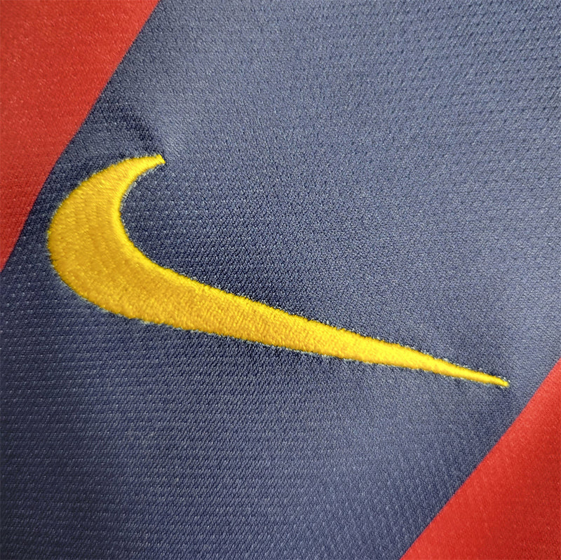 Camisa Barcelona Home Retrô 2014/15 - Vermelha e Azul