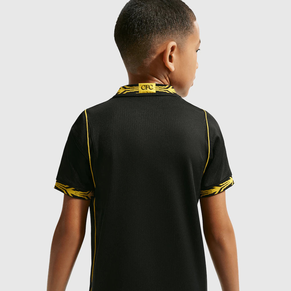 Conjunto Infantil Chelsea alternativa preta 2026/27