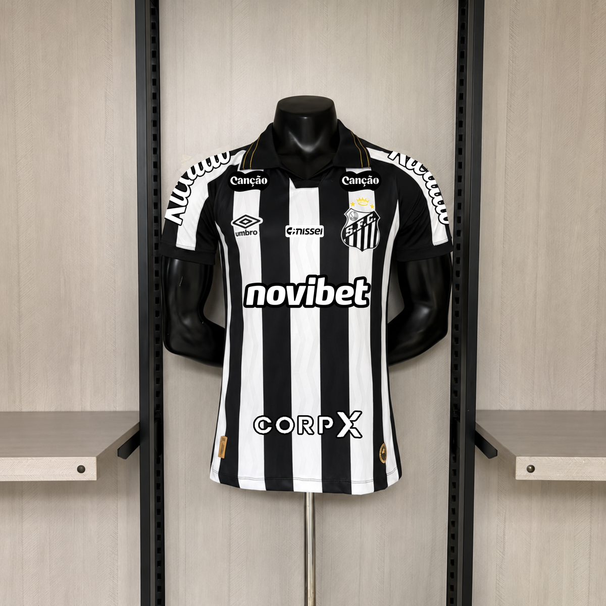Camisola Away 2026/27 branca/preto - PLAYER