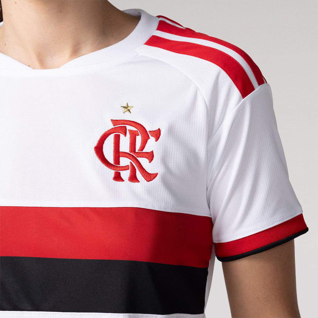 Camisola FEMININA Flamengo Branca Away 2026/27