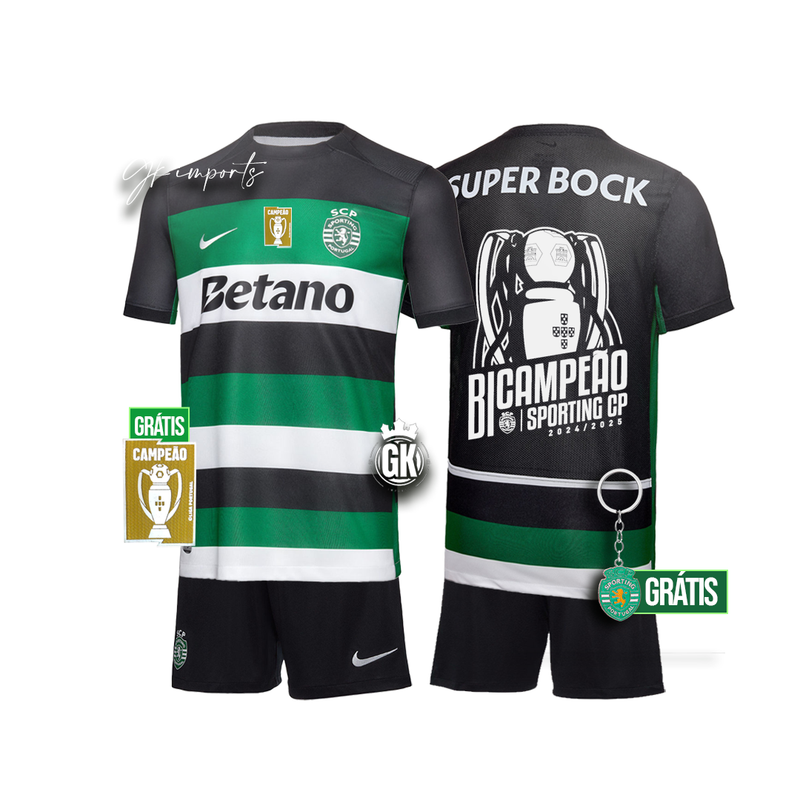 Conjunto infantil BICAMPEÃO principal 2024/25