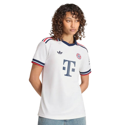 Camisola Bayern De Munique FEMININA alternativa branca 2026/27