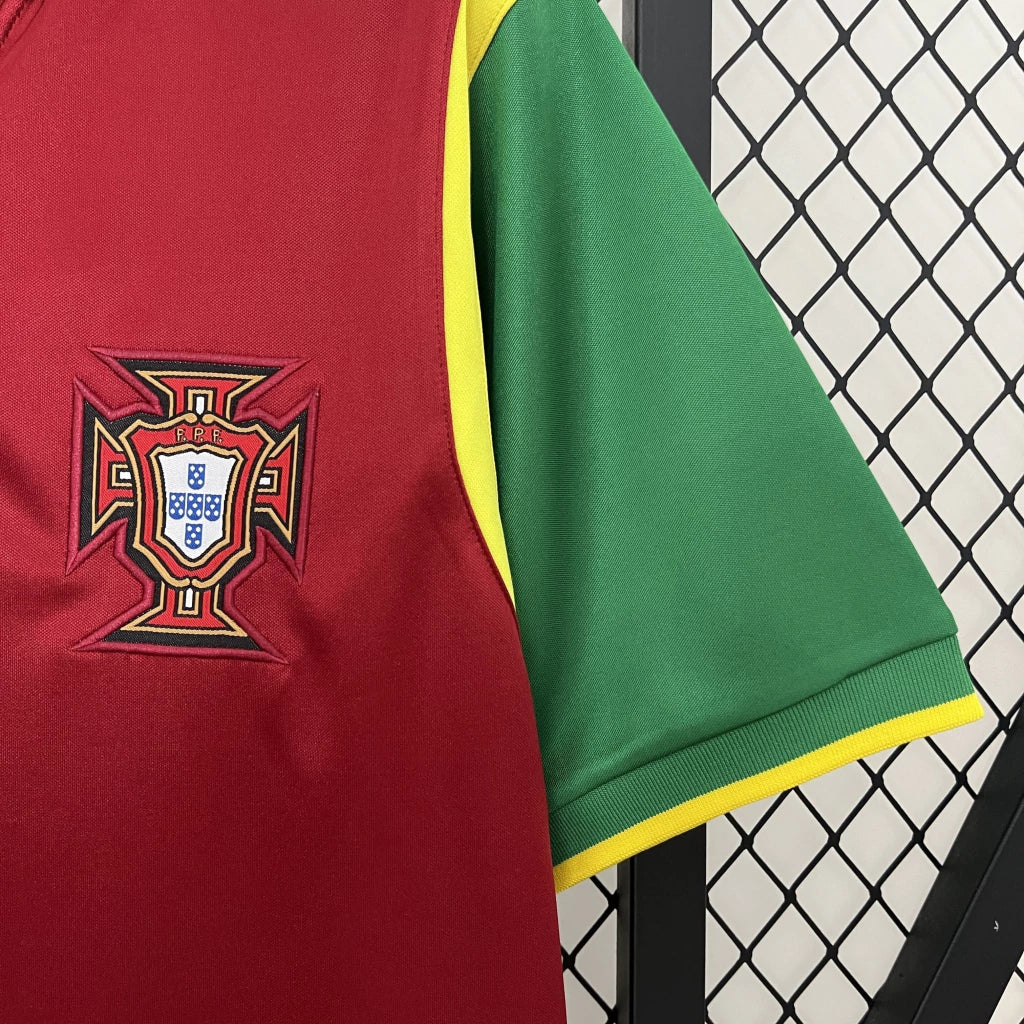 Camisola Seleção de Portugal relançamento retrô vermelha 1998 - 2026