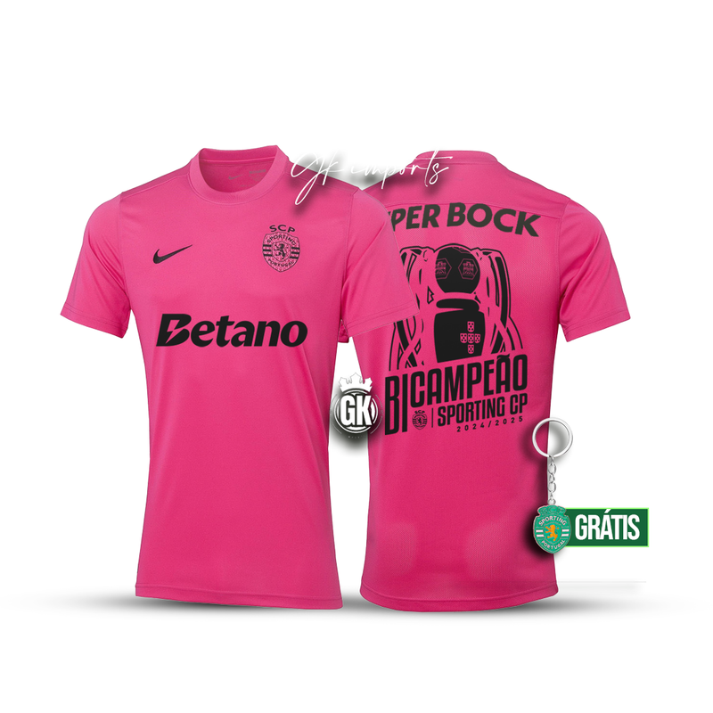 Camisola BICAMPEÃO pink october 2024/25