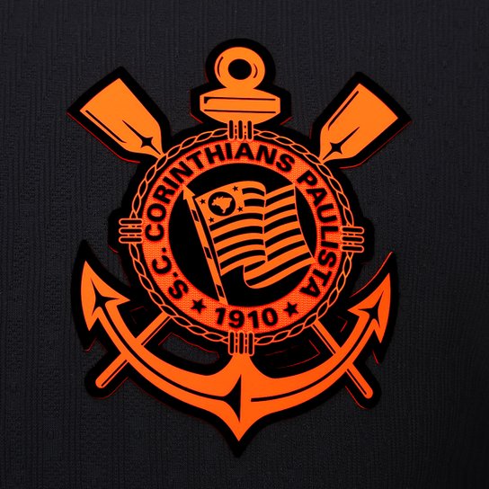 Camisola Corinthians preta e laranja total 90 2025/26