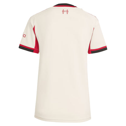 Camisola Liverpool FEMININA alternativa branca 2025/26
