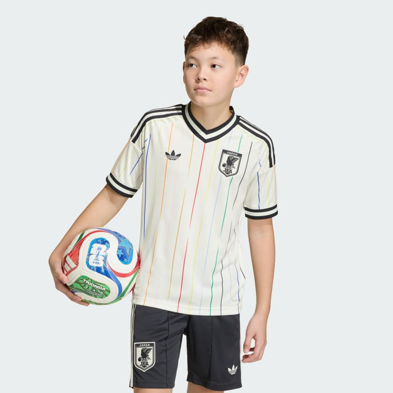Conjunto infantil Seleção Japão alternativo branco COPA DO MUNDO 2026