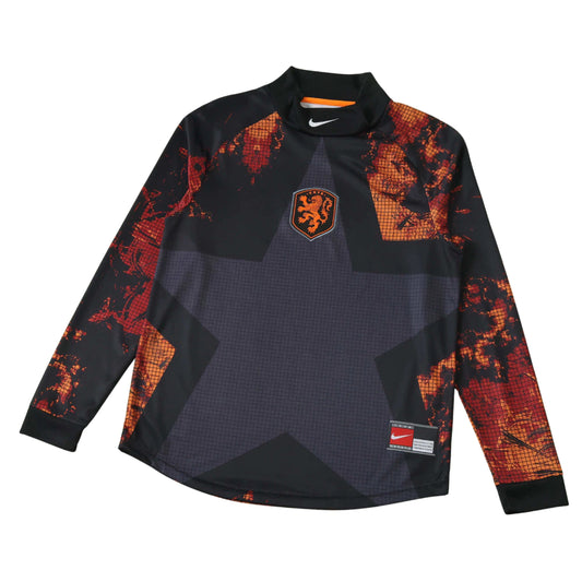 Camisola Holanda guarda redes manga longa Copa do Mundo 2026 - preta/laranja