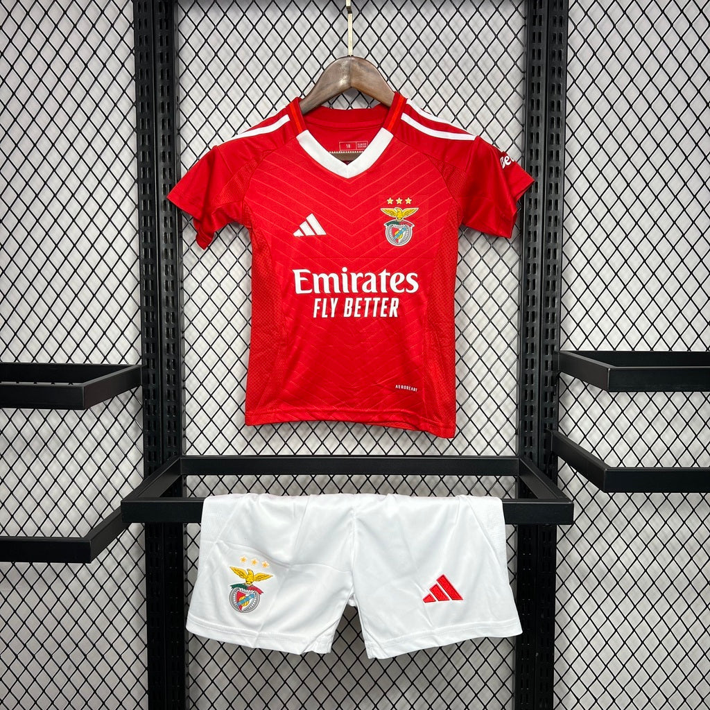 Conjunto infantil principal 2024/25 vermelho