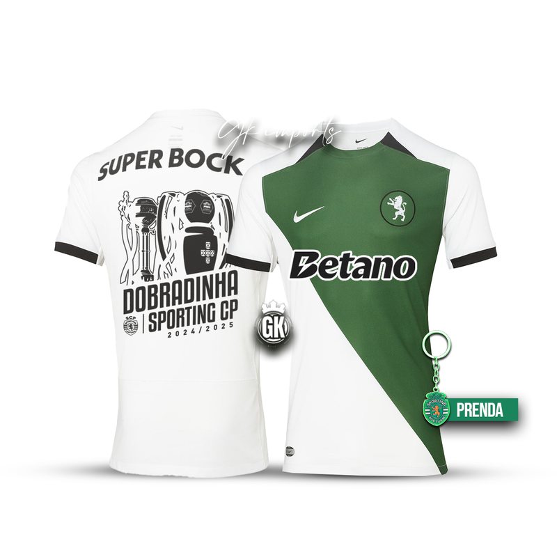 Camisola DOBRADINHA stromp verde/branca 2024/25