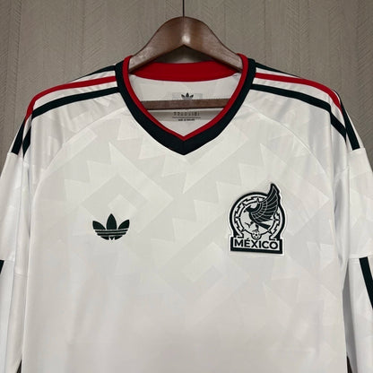 Camisola Seleção do México MANGA LONGA alternativa  branca - Copa do Mundo 2026