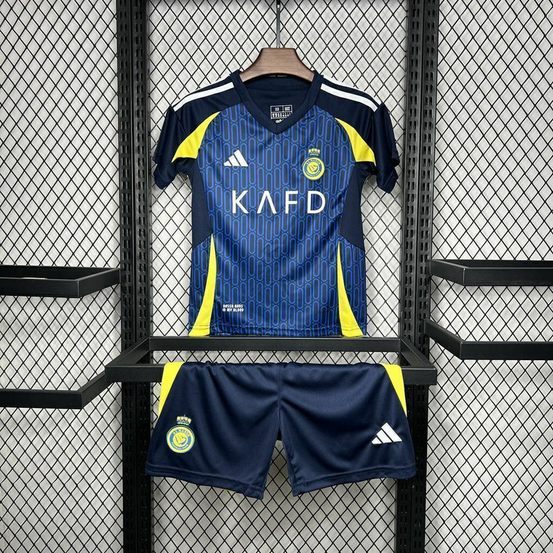 Conjunto infantil Al Nassr azul 24/25 away