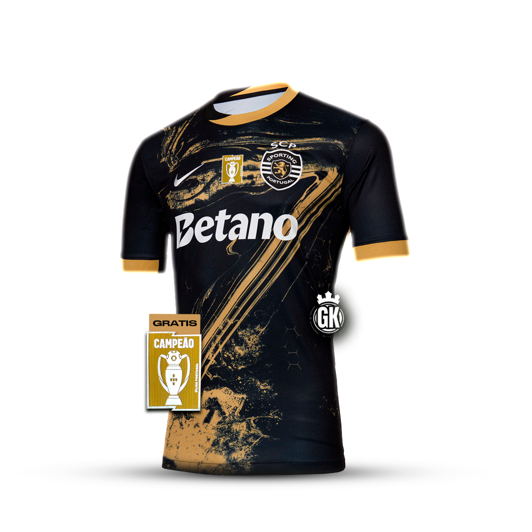 Camisola especial preta e dourada “7” Ronaldo terceiro equipamento 2024/25