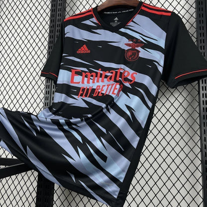 Camisola S L B retrô terceira CINZA e PRETA 2021/22