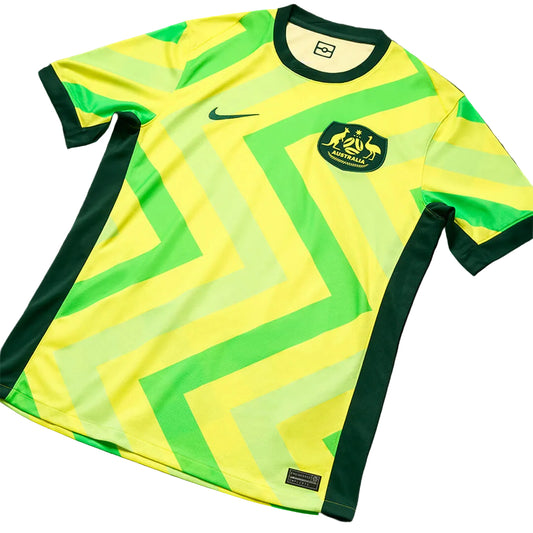 Camisola Seleção da Australia principal verde/amarela - Copa do Mundo 2026